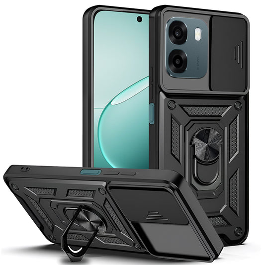 Tok a Oppo A6 4G-hez, Techsuit, CamShield, Fekete