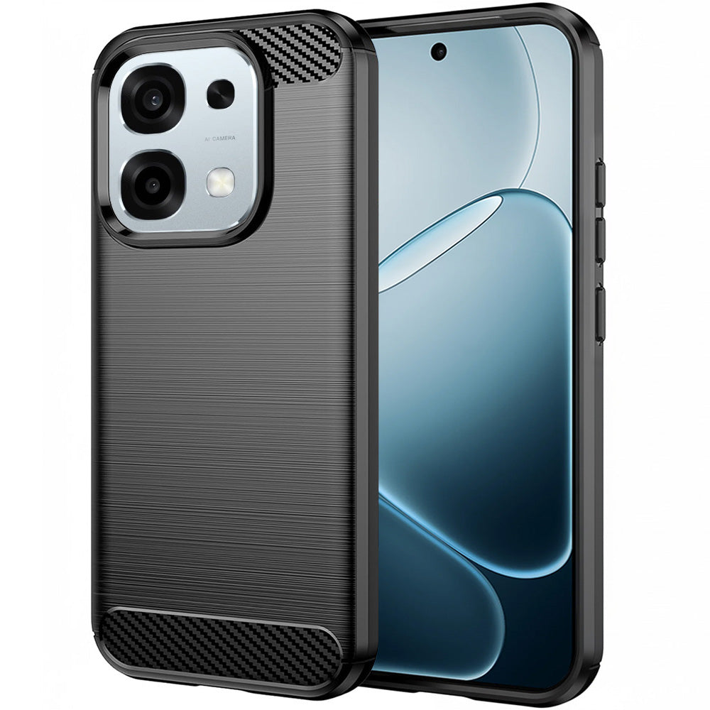 Tok Oppo A6 Pro 5G / A6 Pro 4G-hez, Techsuit, Szén, Fekete
