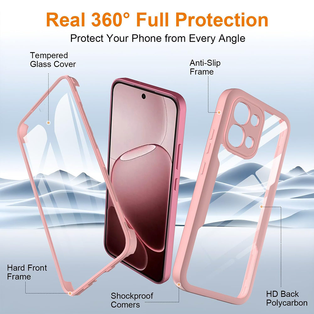 Tok Oppo A6 Pro 5G / A6 Pro 4G-hez, Techsuit, ColorVerse 360, Rózsaszín