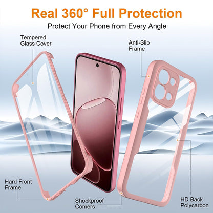 Tok Oppo A6 Pro 5G / A6 Pro 4G-hez, Techsuit, ColorVerse 360, Rózsaszín