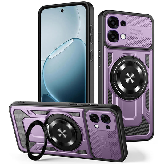 Tok Oppo A6 Pro 5G / A6 Pro 4G-hez, Techsuit, RuggedCam, Lila