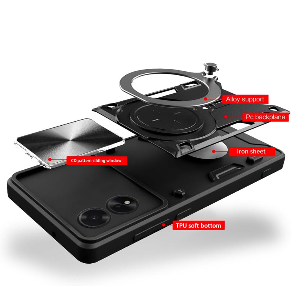 Case for Oppo A60, Techsuit, CamGuard Pro, Blue