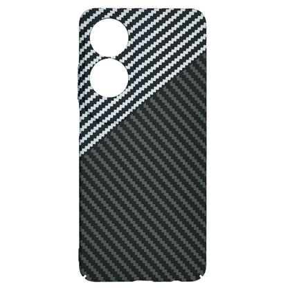 Case for Oppo A60, Techsuit, Carbonite FiberShell, Black Gray