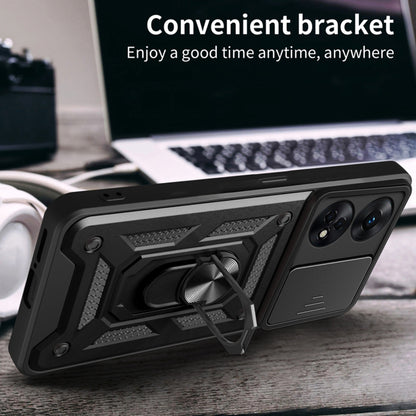 Case for Oppo A78 4G, Techsuit, CamShield, Black