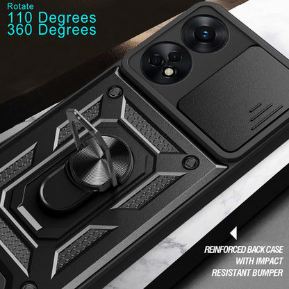 Case for Oppo A78 4G, Techsuit, CamShield, Black