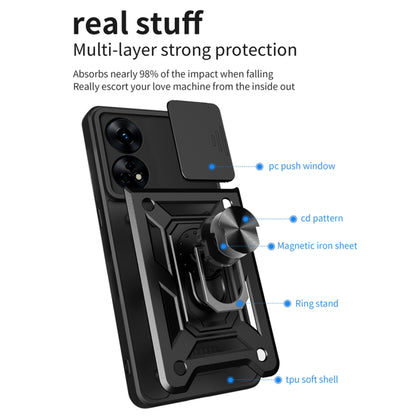 Case for Oppo A78 4G, Techsuit, CamShield, Black