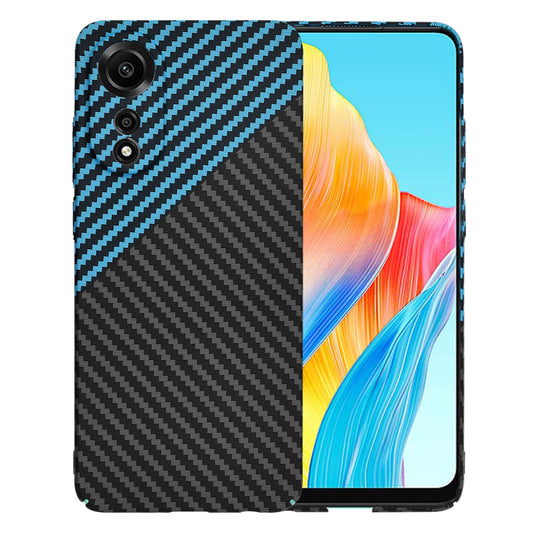 Tok Oppo A78 4G-hez, Techsuit, Carbonite FiberShell, Fekete Kék