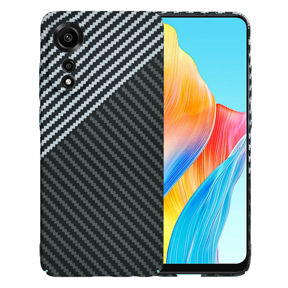 Tok Oppo A78 4G-hez, Techsuit, Carbonite FiberShell, Fekete Szürke