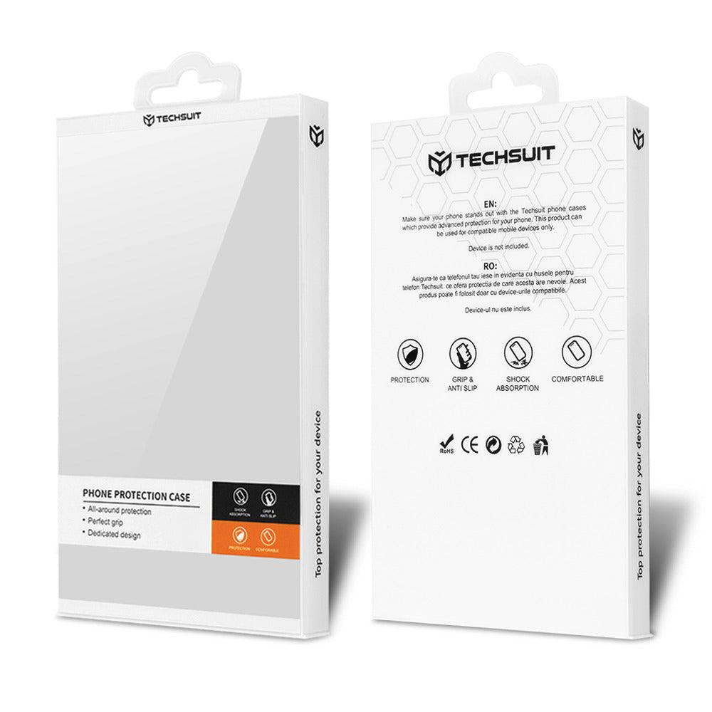 Tok Oppo A78 4G-hez, Techsuit, Carbonite FiberShell, Piros