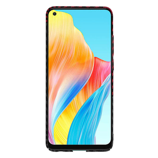 Tok Oppo A78 4G-hez, Techsuit, Carbonite FiberShell, Fekete Piros