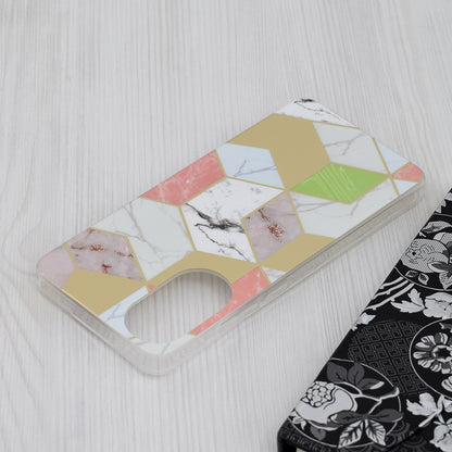 Case for Oppo A78 4G, Techsuit, Marble, Purple