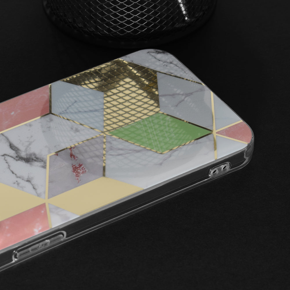 Case for Oppo A78 4G, Techsuit, Marble, Purple