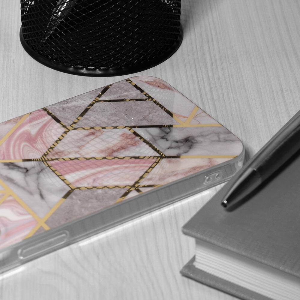 Case for Oppo A78 4G, Techsuit, Marble, Pink