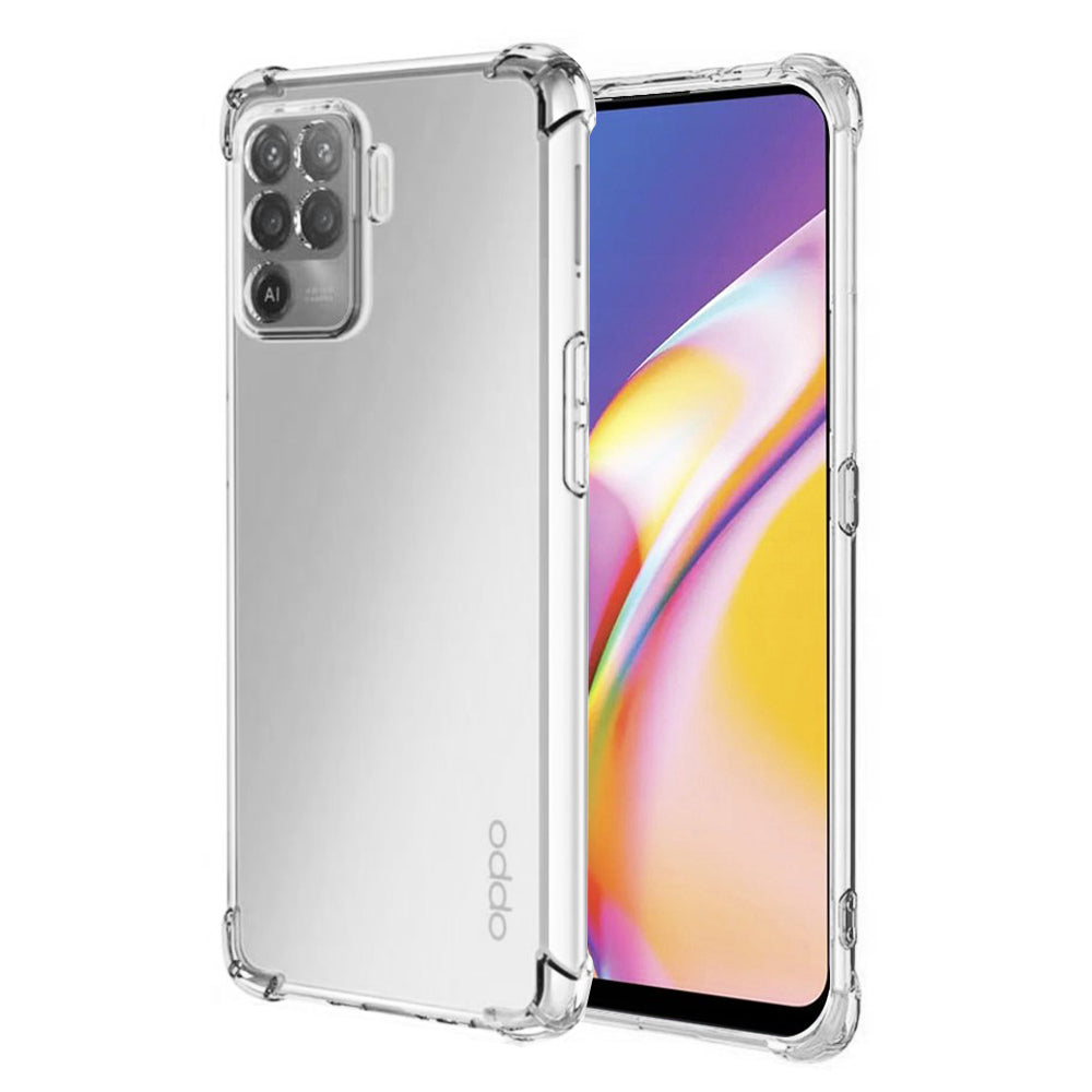 Tok Oppo A94 / Reno5 Lite-hez, Techsuit, Ütésálló Átlátszó, Átlátszó
