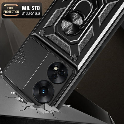 Tok a Oppo A98-hoz, Techsuit, CamShield, Fekete