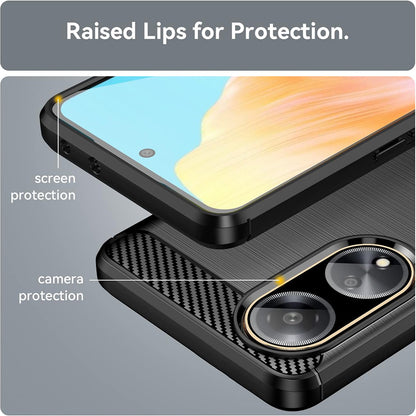 Case for Oppo A98, Techsuit, Carbon, Black