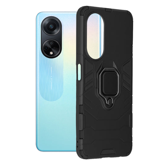 Tok Oppo A98-hez, Techsuit, Shield, Fekete