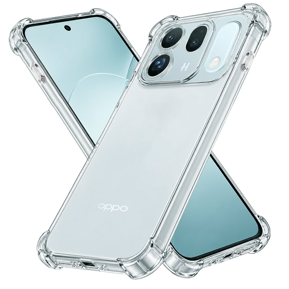 Tok Oppo Find X10 készülékhez, Techsuit, ütésálló, átlátszó, áttetsző