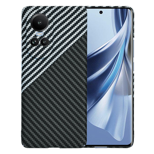 Tok az Oppo Reno10 / Reno10 Pro készülékhez, Techsuit, Carbonite FiberShell, Fekete Szürke