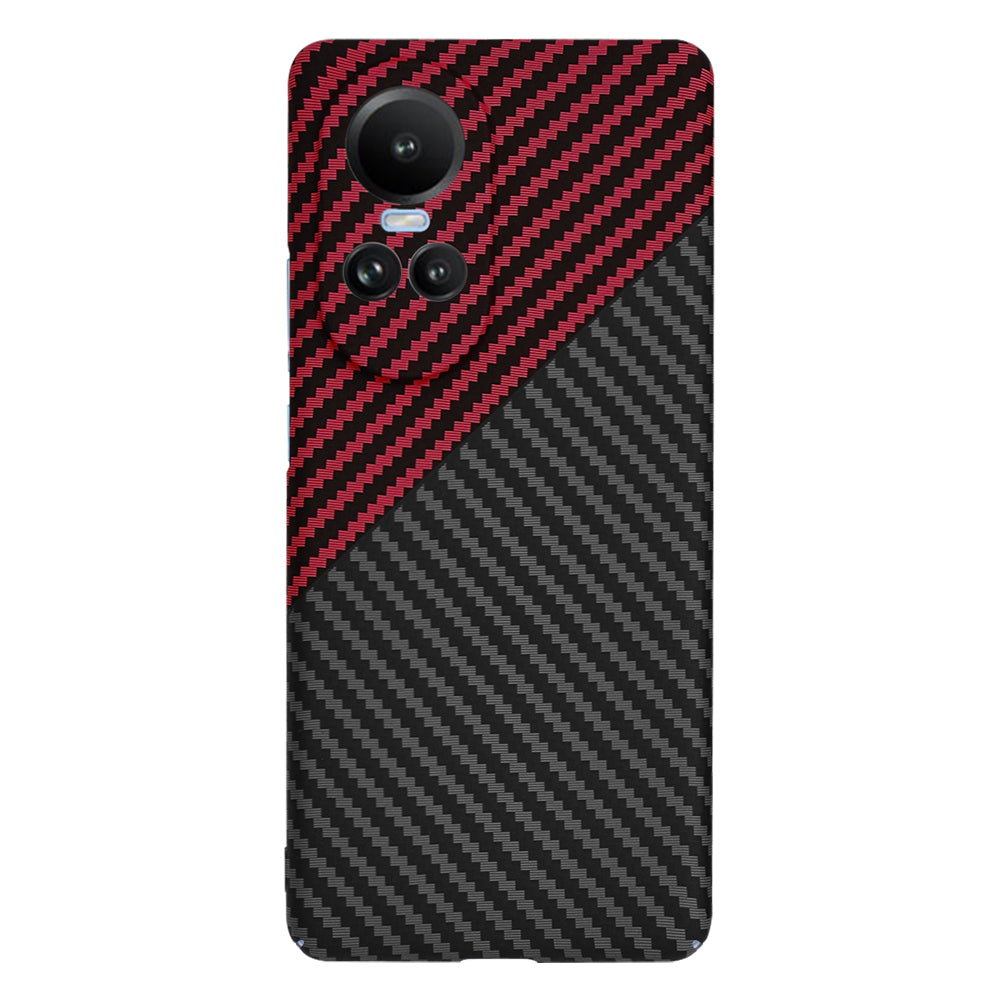 Tok Oppo Reno10 / Reno10 Pro-hoz, Techsuit, Carbonite FiberShell, Fekete Piros