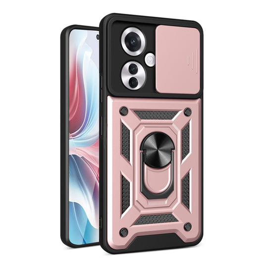 Tok Oppo Reno11 F-hez, Techsuit, CamShield, Rózsaszín