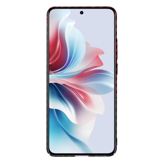Tok Oppo Reno11 F-hez, Techsuit, Carbonite FiberShell, Fekete Piros
