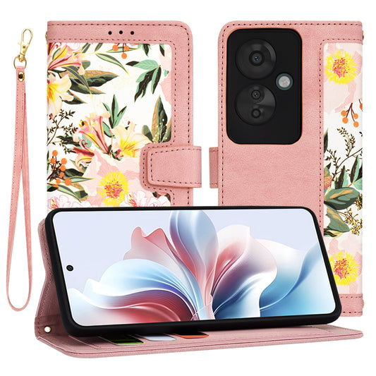 Tok Oppo Reno11 F-hez, Techsuit, FlipCraft, Rózsaszín