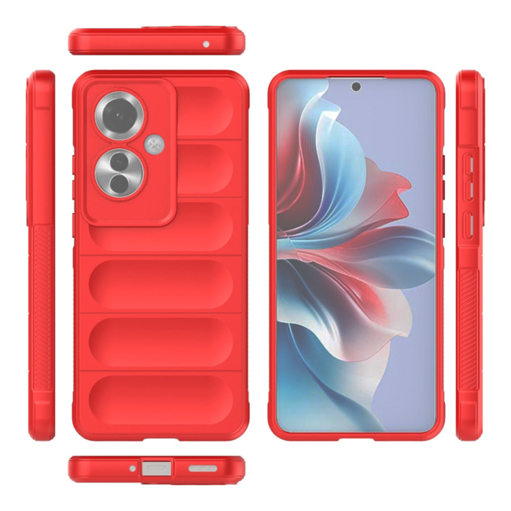 Tok Oppo Reno11 F-hez, Techsuit, Magic Shield, Piros