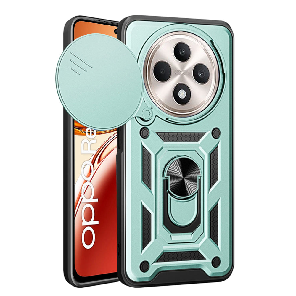 Tok Oppo Reno12 FS 5G / Reno12 FS 4G / Reno12 F 4G / Reno12 F készülékhez, Techsuit, CamShield, Zöld