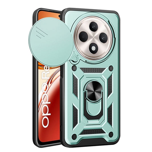 Tok Oppo Reno12 FS 5G / Reno12 FS 4G / Reno12 F 4G / Reno12 F készülékhez, Techsuit, CamShield, Zöld