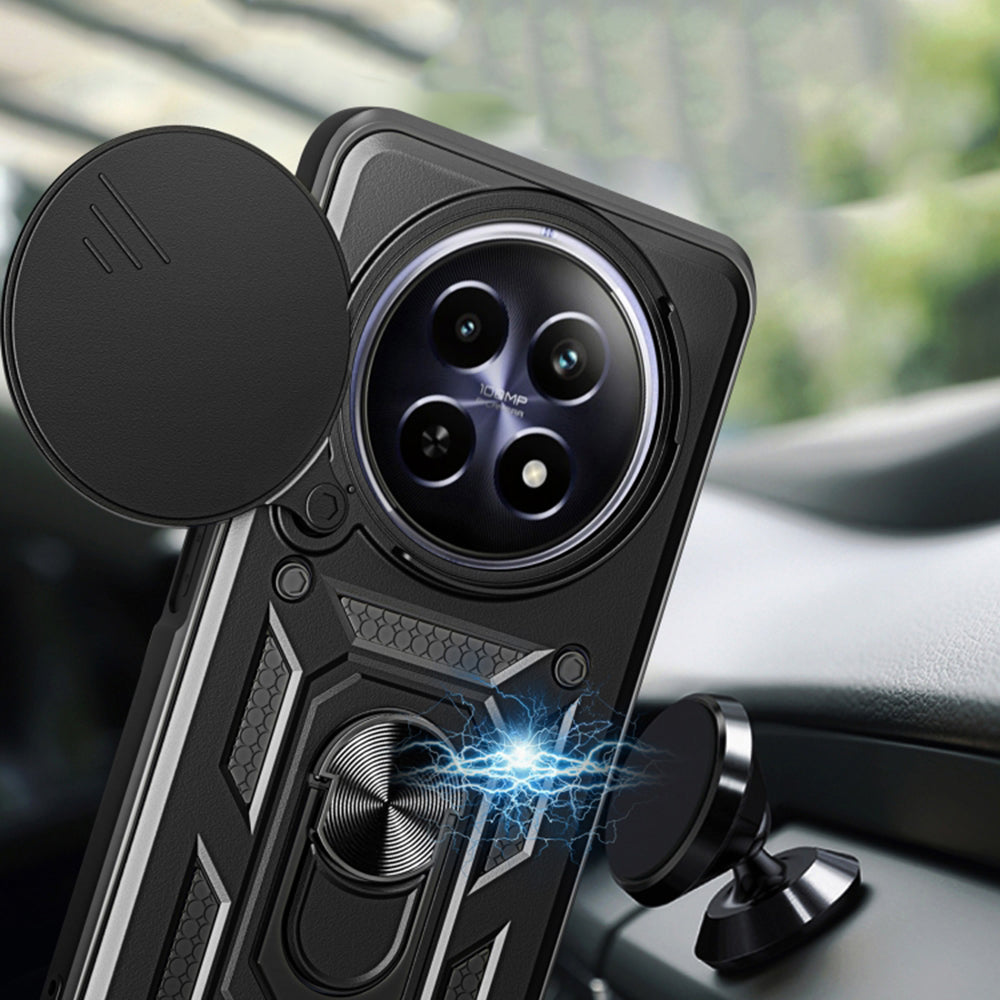 Tok Oppo Reno12 FS 5G / Reno12 FS 4G / Reno12 F 4G / Reno12 F készülékhez, Techsuit, CamShield, Zöld
