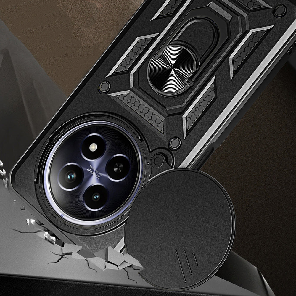 Tok Oppo Reno12 FS 5G / Reno12 FS 4G / Reno12 F 4G / Reno12 F készülékhez, Techsuit, CamShield, Zöld