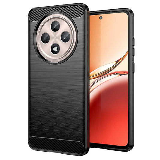 Tok az Oppo Reno12 FS 5G / Reno12 FS 4G / Reno12 F 4G / Reno12 F készülékekhez, Techsuit, karbon, fekete