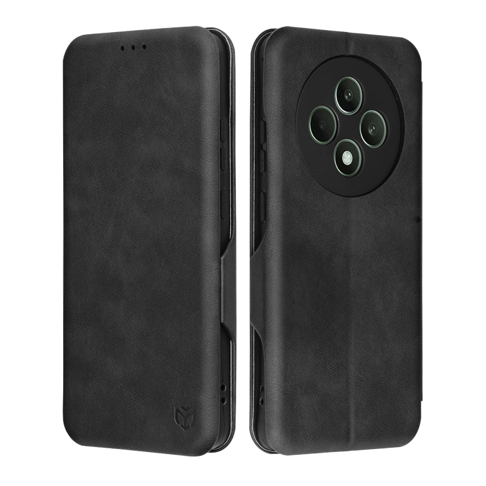 Tok Oppo Reno12 FS 5G / Reno12 FS 4G / Reno12 F 4G / Reno12 F készülékhez, Techsuit, Safe Wallet Plus, Fekete