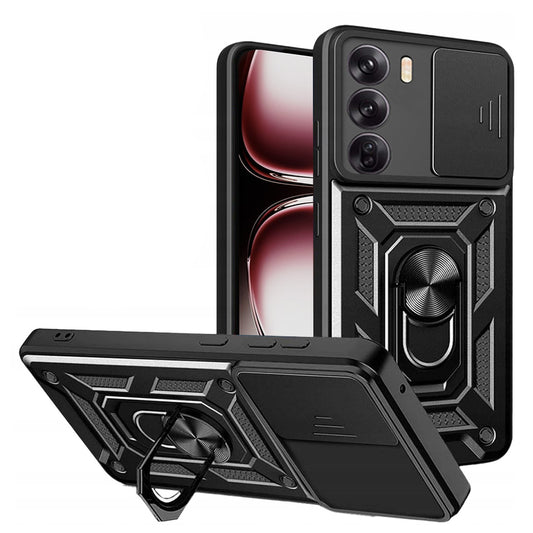 Tok Oppo Reno12 Pro-hoz, Techsuit, CamShield, Fekete