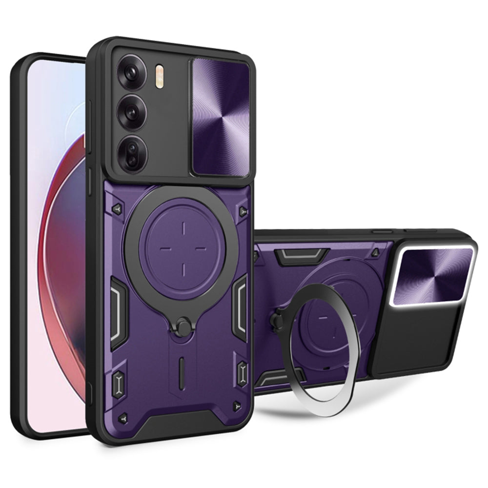 Tok Oppo Reno12-hez, Techsuit, CamGuard Pro, Lila