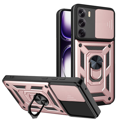 Tok Oppo Reno12-hez, Techsuit, CamShield, Rózsaszín