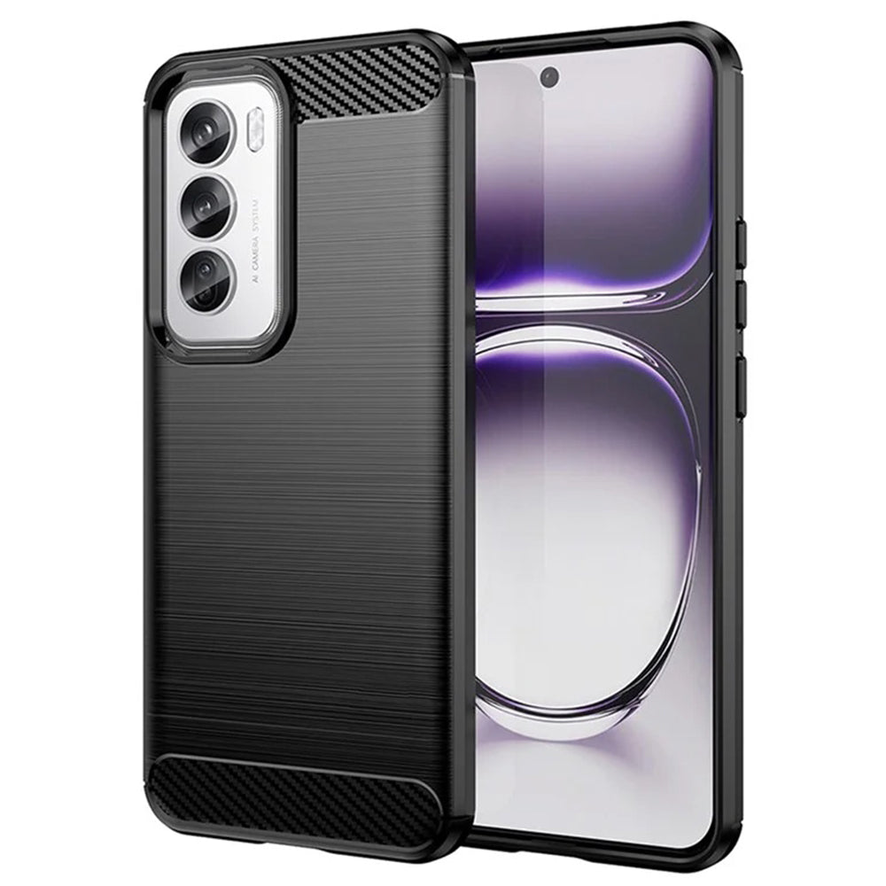 Tok Oppo Reno12-hez, Techsuit, Karbon, Fekete
