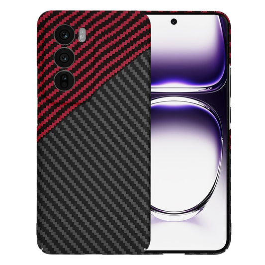 Tok Oppo Reno12-hez, Techsuit, Carbonite FiberShell, Fekete Piros