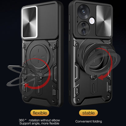 Case for Oppo Reno13 FS 5G / Reno13 F 4G / Reno13 F, Techsuit, CamGuard Pro, Black
