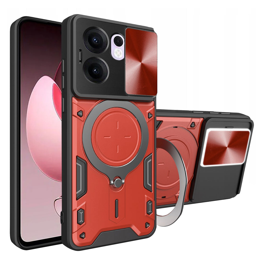 Tok Oppo Reno13 FS 5G / Reno13 F 4G / Reno13 F készülékhez, Techsuit, CamGuard Pro, Piros