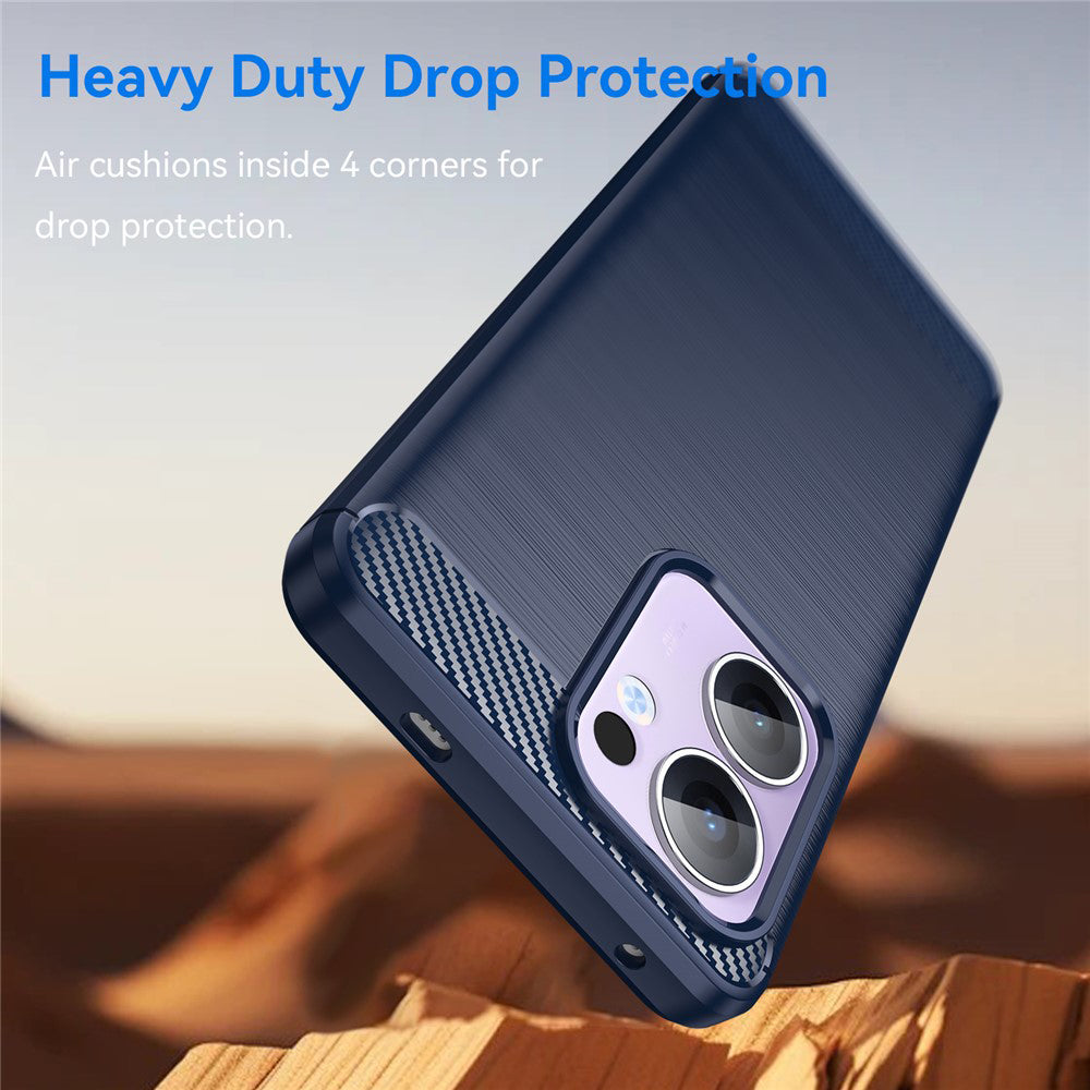 Tok Oppo Reno13 FS 5G / Reno13 F 4G / Reno13 F, Techsuit, Karbon, Kék