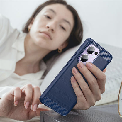 Tok Oppo Reno13 FS 5G / Reno13 F 4G / Reno13 F, Techsuit, Karbon, Kék