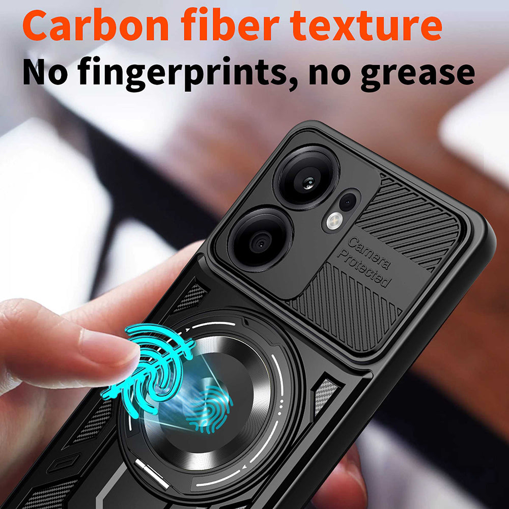Tok Oppo Reno13 FS 5G / Reno13 F 4G / Reno13 F készülékhez, Techsuit, RuggedCam, Fekete