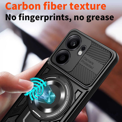Tok Oppo Reno13 FS 5G / Reno13 F 4G / Reno13 F készülékhez, Techsuit, RuggedCam, Fekete