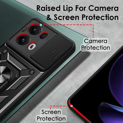 Tok Oppo Reno13 Pro-hoz, Techsuit, CamShield, rózsaszín
