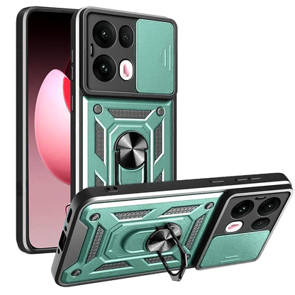 Tok Oppo Reno13 Pro-hoz, Techsuit, CamShield, Zöld