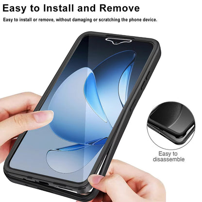 Case for Oppo Reno13 Pro, Techsuit, ColorVerse 360, Black