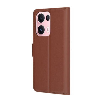 Tok Oppo Reno13 Pro-hoz, Techsuit, bőr folio, barna