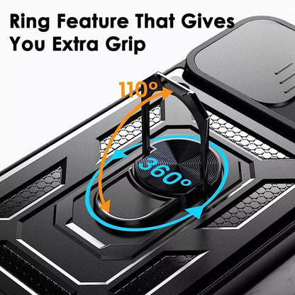 Tok Oppo Reno13-hoz, Techsuit, CamShield, Fekete